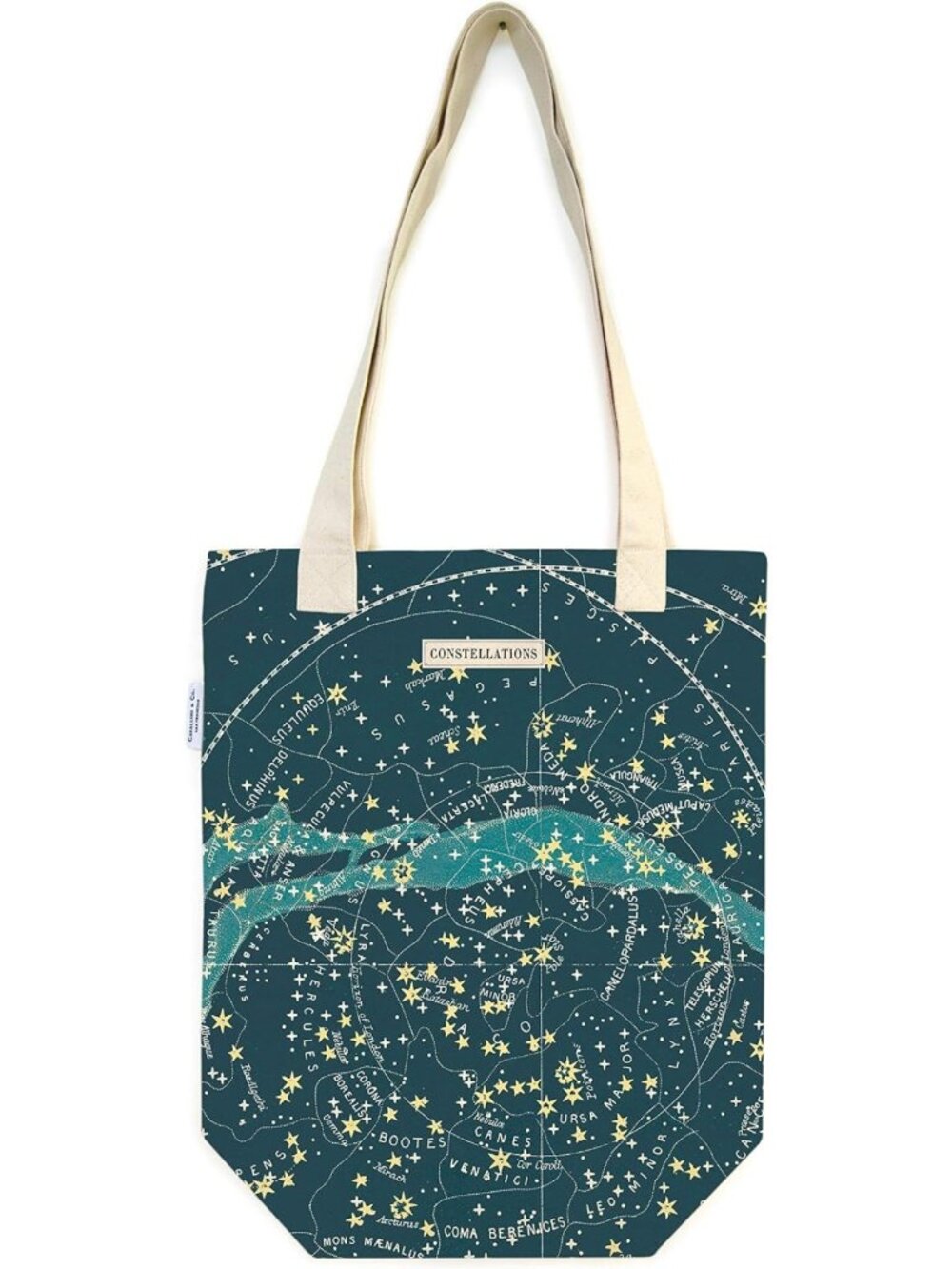 Vintage Celestial Tote Bag, 13x16 inches, Multi-Color, Stylish & Durable
